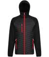 RG446 TRA549 Regatta Navigate Hybrid Jacket Black / Classic Red colour image